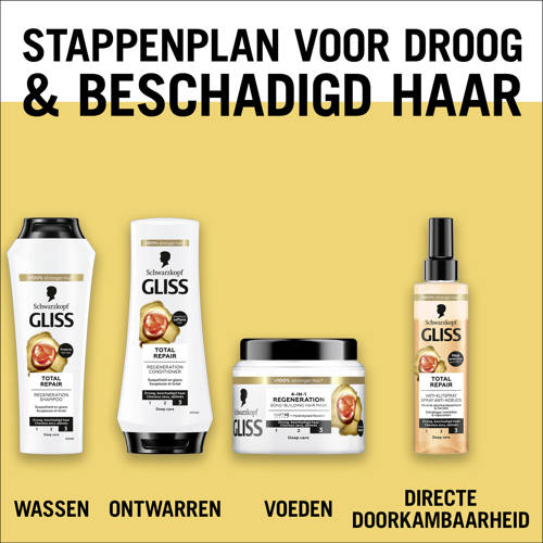 Gliss Kur Total repair Total Repair conditioner 6 x 200 ml voordeelverpakking