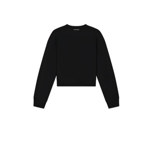 NIK&NIK sweater met logo zwart Logo 140 | Sweater van