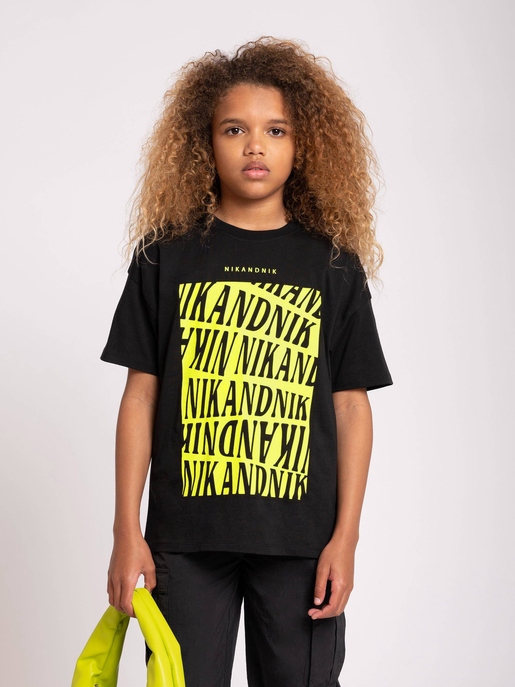 NIK NIK T shirt Patty met printopdruk zwart kleertjes