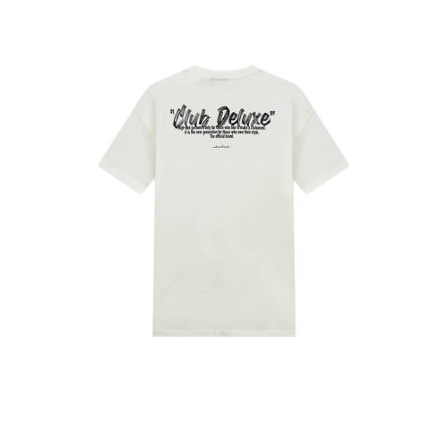 NIK&NIK T-shirt Deluxe met backprint offwhite Wit Jongens Katoen Ronde hals 128
