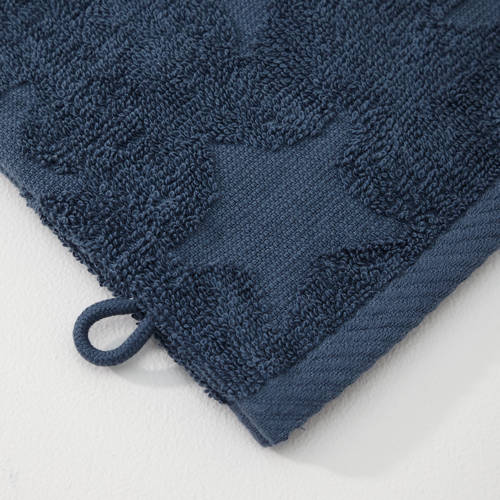 NOUS Kids washand Sterren (set van 3) (15x21 cm) Washandje Blauw