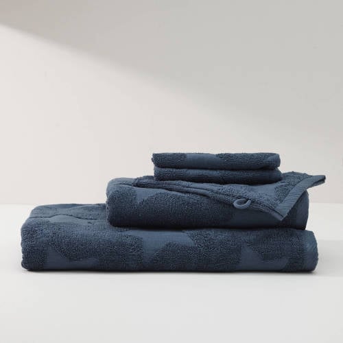 NOUS Kids washand Sterren (set van 3) (15x21 cm) Washandje Blauw
