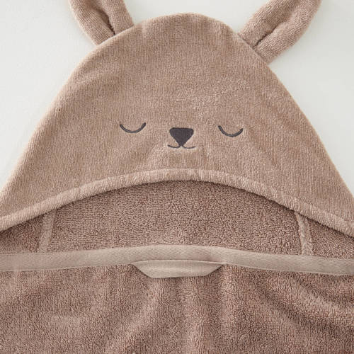 NOUS Kids badcape met capuchon Handdoek badcape Bruin