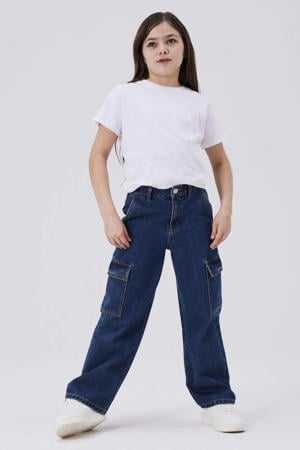 wide leg jeans NKFROSE dark blue denim
