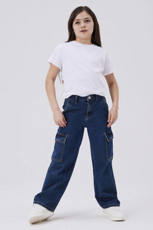 wide leg jeans NKFROSE dark blue denim
