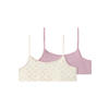 NAME IT KIDS bh top NKFSHORT STRAP - beige/lila (set van 2)