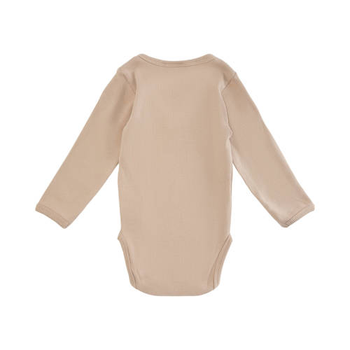 Sofie Schnoor Petit by romper lichtbruin Jongens Meisjes Stretchkatoen Ronde hals 56