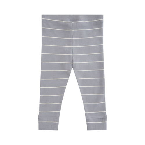 Sofie Schnoor Petit by baby gestreepte slim fit broek blauw wit Jongens Meisjes Stretchkatoen 62