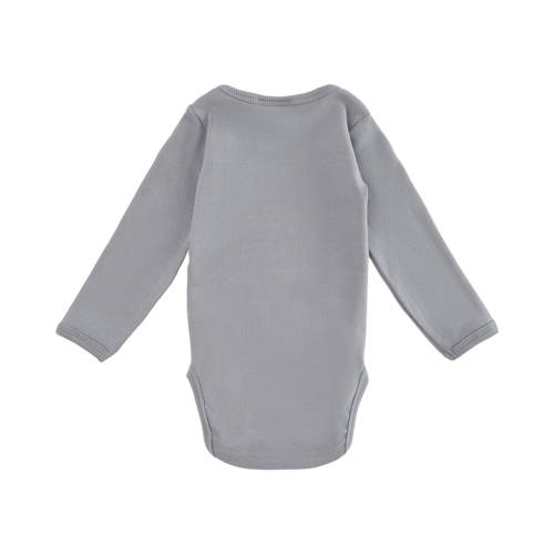 Sofie Schnoor Petit by romper grijsblauw Jongens Meisjes Stretchkatoen Ronde hals 56