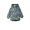 NAME IT MINI gewatteerde winterjas NMMMAX HAPPY DINO van polyester blauw/multicolor