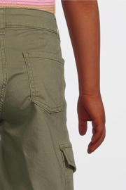 thumbnail: NAME IT KIDS wide leg cargobroek NKFROSE army groen