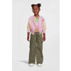 NAME IT KIDS wide leg cargobroek NKFROSE army groen