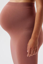 thumbnail: Noppies maternity ribgebreide zwangerschapsrok Ema oudroze