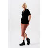 Noppies maternity ribgebreide zwangerschapsrok Vija van polyester roodbruin