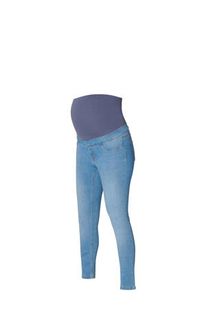 zwangerschaps skinny jeans mid blue denim