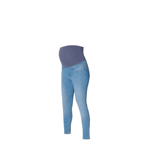 Noppies zwangerschaps skinny jeans mid blue denim Blauw Dames Stretchdenim