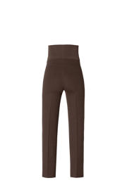 thumbnail: Noppies maternity straight fit broek Eilia donkerbruin