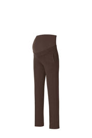 thumbnail: Noppies maternity straight fit broek Eilia donkerbruin