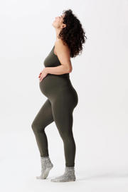 thumbnail: Noppies maternity high waist skinny zwangerschapslegging Reva olifgroen