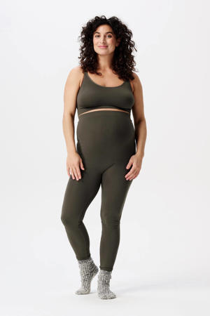 high waist skinny zwangerschapslegging Reva olifgroen
