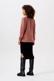 thumbnail: Noppies maternity ribgebreide zwangerschapsrok Vija van polyester zwart