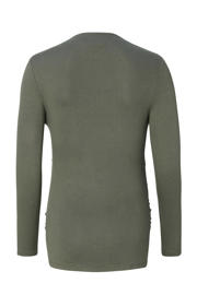thumbnail: Noppies maternity zwangerschaps- en voedingslongsleeve Rosa olijfgroen
