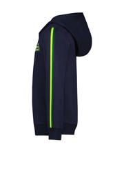 thumbnail: TYGO & vito hoodie Hans met printopdruk donkerblauw