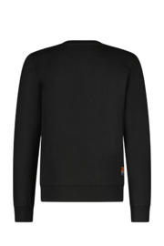 thumbnail: TYGO & vito sweater Safa met printopdruk zwart/wit/oranje