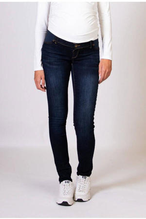 low waist zwangerschaps skinny jeans dark wash