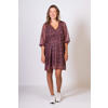 LOVE2WAIT semi-transparante zwangerschapsjurk met all over print rood/zwart/wit