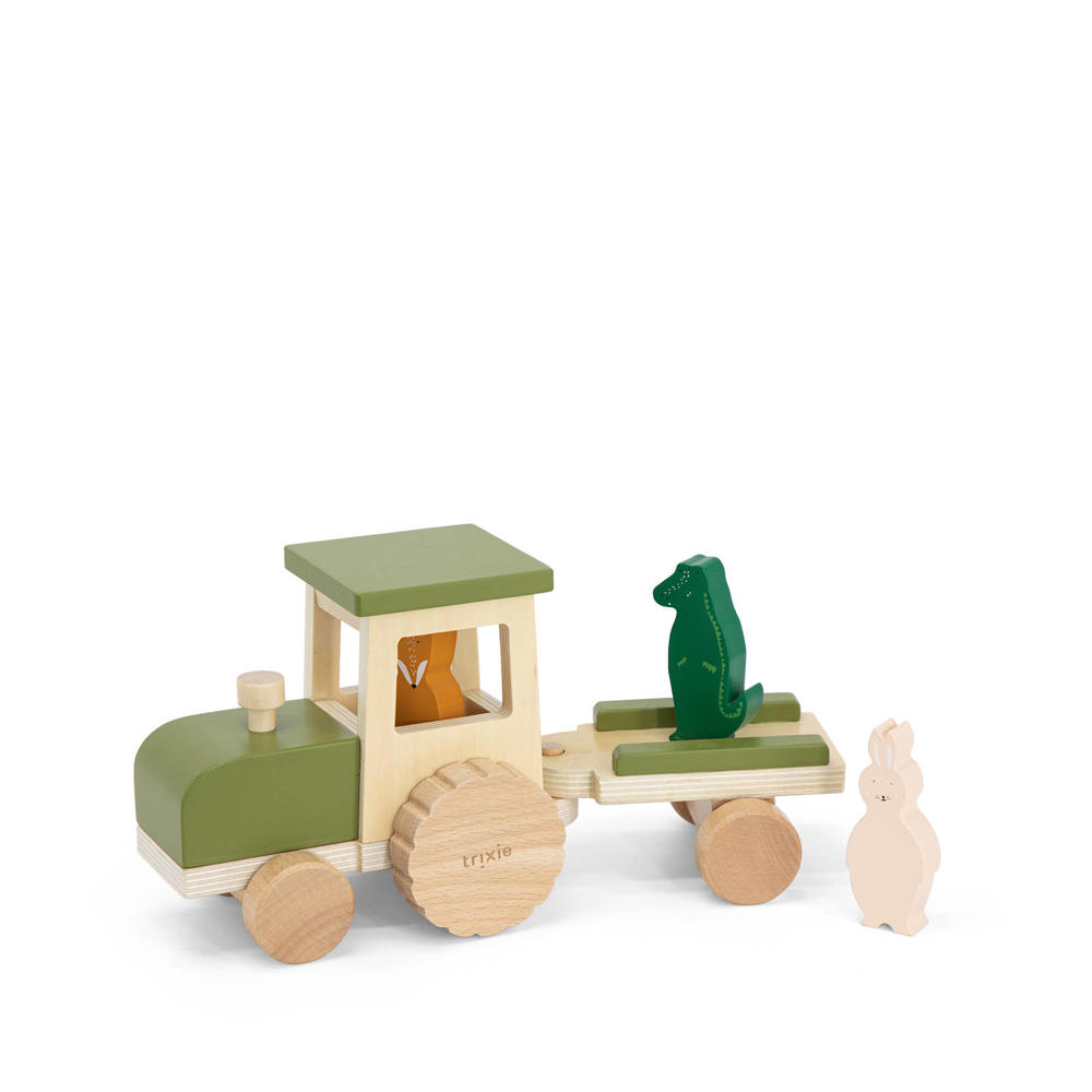 Trixie  tractor met aanhangwagen