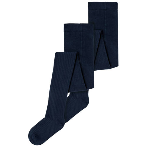 NAME IT KIDS maillot NKNPANTYHOSE -set van 2 donkerblauw Jongens/Meisjes Katoen - maat 122/128 afbeelding
