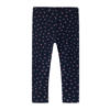 NAME IT MINI legging NMFDAVINA met all over print donkerblauw/roze/blauw