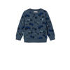 NAME IT MINI sweater NMMVIMO met all over print blauw