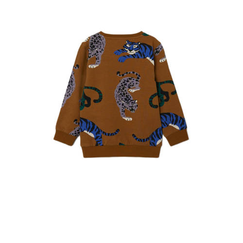 Name it MINI sweater NMMNENE met all over print bruin All over print 104