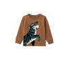 NAME IT MINI longsleeve NMMNELEO met printoprdruk bruin