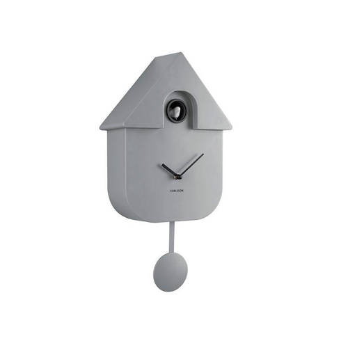 Karlsson wandklok Modern Cuckoo Grijs | Wandklok van Karlsson afbeelding
