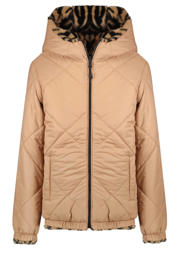 thumbnail: Cars reversible winterjas met imitatiebont zwart/beige