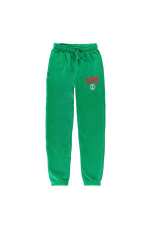 joggingbroek LUXY met printopdruk felgroen