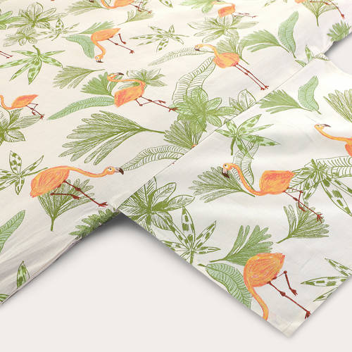 NOUS Kids katoenen dekbedovertrek baby (100x135 cm) Multi Dierenprint