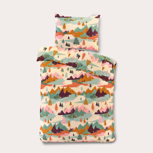 NOUS Kids katoenen dekbedovertrek peuter (120x150 cm) Multi Mixprint