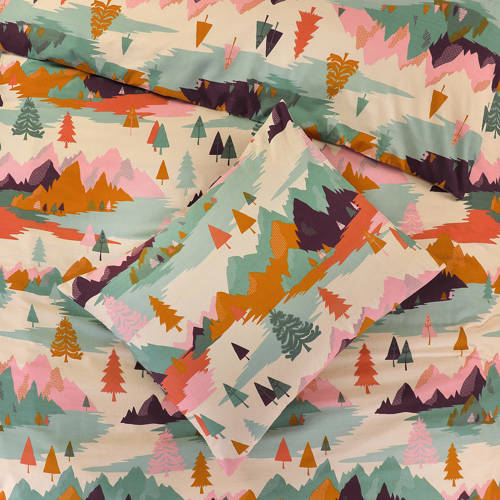 NOUS Kids katoenen dekbedovertrek peuter (120x150 cm) Multi Mixprint