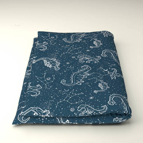 NOUS Kids katoenen dekbedovertrek baby (100x135 cm) Blauw Dierenprint