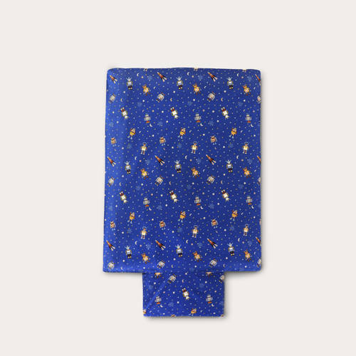 NOUS Kids katoenen dekbedovertrek baby (100x135 cm) Blauw Mixprint