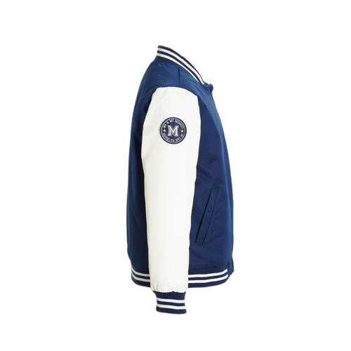 Me & My Monkey baseball jacket Paul navy Jas Blauw Jongens Polyester Ronde hals 104