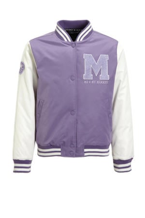 baseball jacket Parel met logo paars