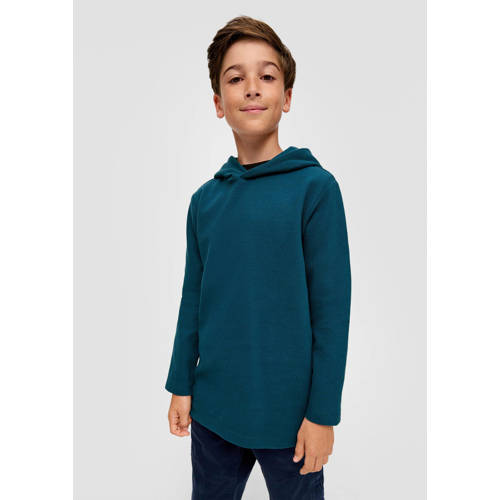 s.Oliver hoodie petrol Sweater Blauw 