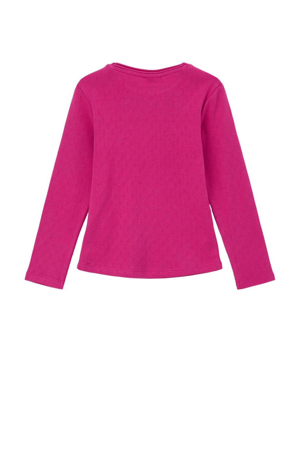 Priority strass shirt: PRIORITY RHINESTONE LONGSLEEVE – Roze (Washed Pink) main image 0