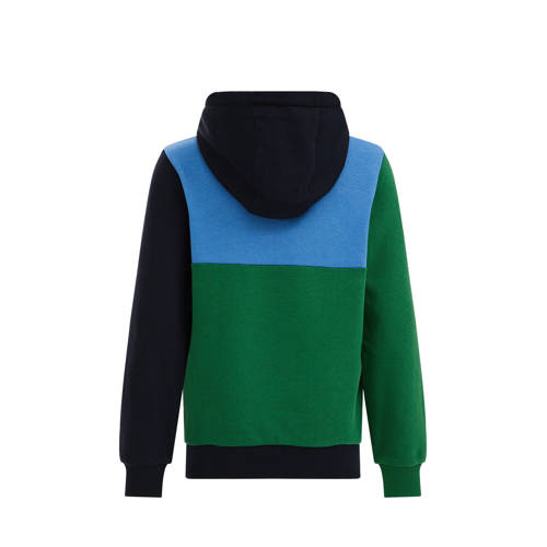 WE Fashion hoodie groen blauw zwart Sweater Meerkleurig 110 116