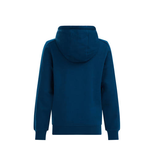 WE Fashion Salty Dog hoodie met tekst donkerblauw Sweater Tekst 110 116